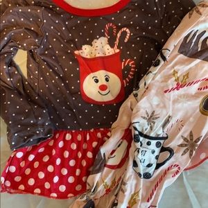 Baby girls 6-12 month hot coca boutique Christmas outfit